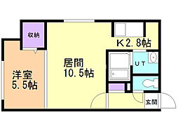 BellaCasa 1LDKの間取図画像