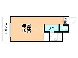 鹿友ディアプラザ札幌 ワンルームの間取図画像