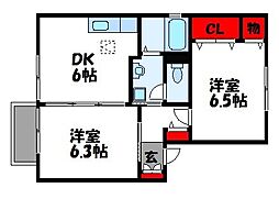 フルールS　A棟 1階