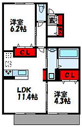 間取図画像 2LDK
