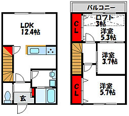 パシフィックグランシャイン新宮 2階