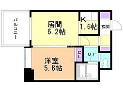 間取図画像 1DK