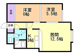 間取図画像 2LDK