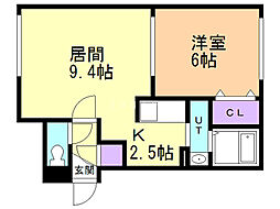 間取図画像 1LDK