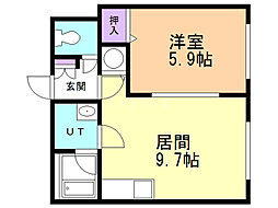 間取図画像 1LDK