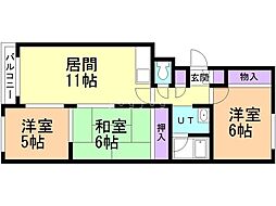 間取図画像 3LDK
