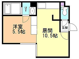 ノルド　フューメ 4階1LDKの間取り