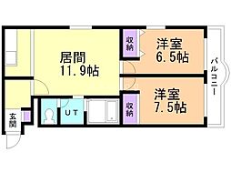 間取図画像 2LDK