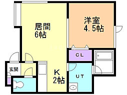 間取図画像 1LDK
