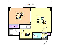 間取図画像 1LDK