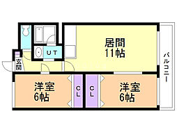 間取図画像 2LDK