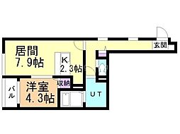 間取図画像 1LDK