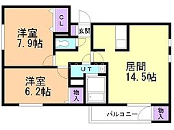 間取図画像 2LDK