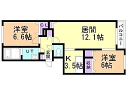 間取図画像 2LDK