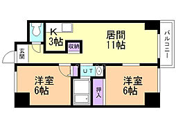 間取図画像 2LDK