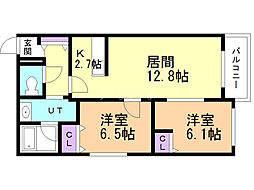間取図画像 2LDK