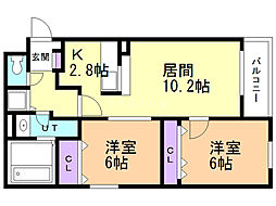 間取図画像 2LDK