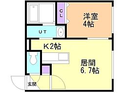 間取図画像 1LDK