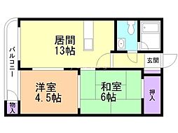 間取図画像 2LDK