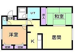 間取図画像 2LDK