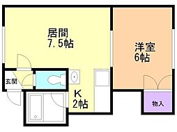 間取図画像 1LDK