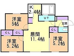 間取図画像 3LDK