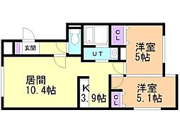 間取図画像 2LDK