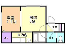 ライズ本郷通壱番館 1LDKの間取図画像