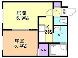 間取図画像 1LDK