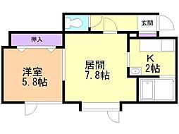 間取図画像 1LDK