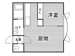 アークコート豊平3 1LDKの間取図画像