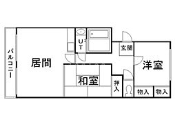 フォーレストメモリー 2LDKの間取図画像