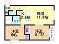 リバーサイドハイツ1階6.8万円