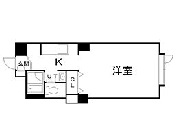 藤井ビルひばりが丘 1Kの間取図画像