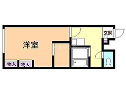 レオパレスアベニュー 1Kの間取図画像