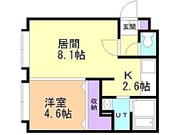 アンシャンテ清田 1LDKの間取図画像