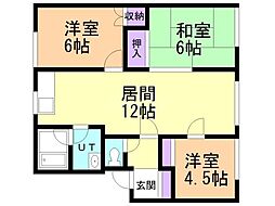 アーバンハイツ 3LDKの間取図画像