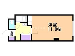 メモリアルパーク札幌 ワンルームの間取図画像