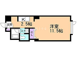 藤井ビルひばりが丘 1Kの間取図画像