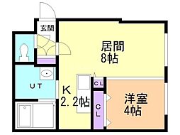 LaughTale 1LDKの間取図画像