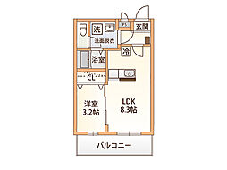 間取図画像 1LDK