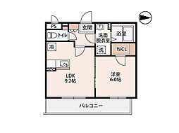 グランソフィア光 1LDKの間取図画像