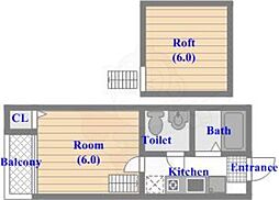 西鉄天神大牟田線 高宮駅 徒歩10分 2階/-