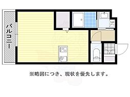 エンクレスト呉服町 ワンルームの間取図画像