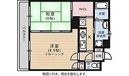 リンデン東薬院 2Kの間取図画像