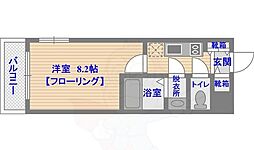 福岡市中央区長浜2丁目マンション 1Kの間取図画像