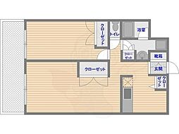 アビターレ薬院南 1LDKの間取図画像