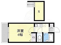 リリーフ美野島 1Kの間取図画像