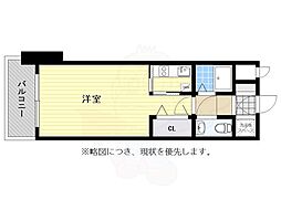 エステート・モア天神STUDIO 1Kの間取図画像