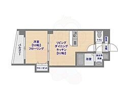 アヴァンセ那の川 1LDKの間取図画像